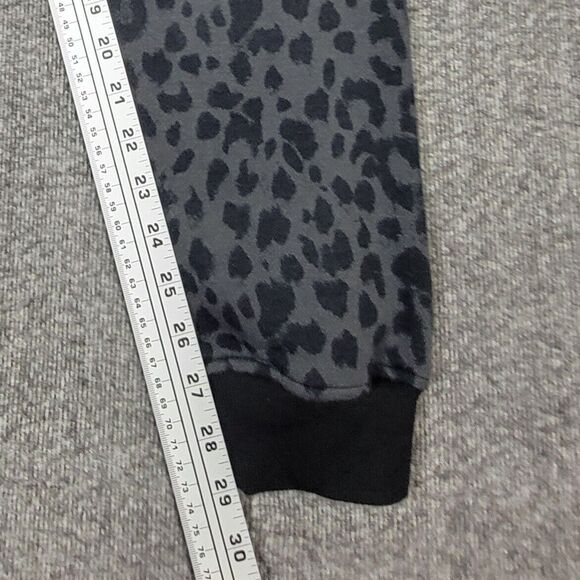 Victorias Secret Jogger Sweatpants Womens XS Gray Black Animal Print Lounge - Picture 8 of 16